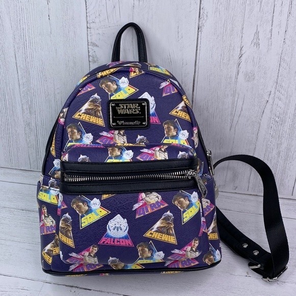 Loungefly Disney Star Wars Blue and Black Backpack - Picture 1 of 8